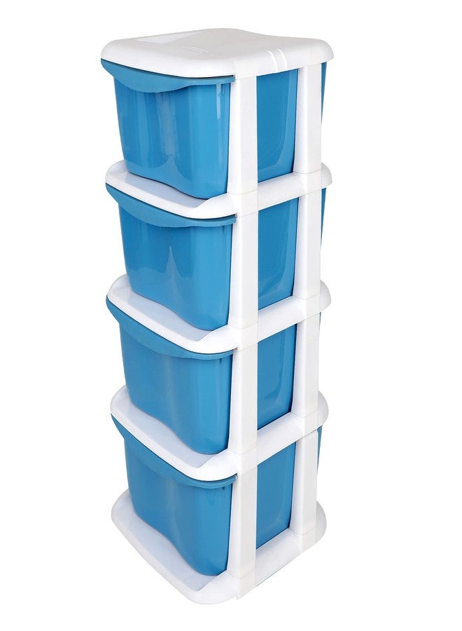 Cutting EDGE Multipurpose Drawers Set Organizer, Rack and Storage for Home, Office, Stationary, Cosmetics, Bathroom -(4 Layers, Blue) - Image 5